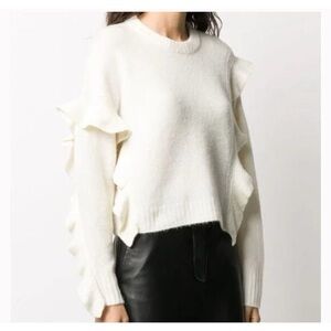 3.1 Phillip Lim | Cream Ruffle Sweater